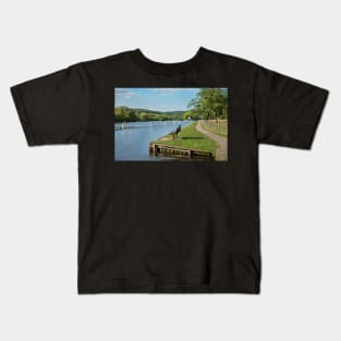 The Thames At Remenham Impressionist Style Kids T-Shirt